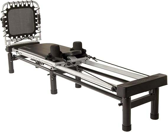 AeroPilates Reformer Workout Machine for Home Gym, 300 Lb Capacity, Black