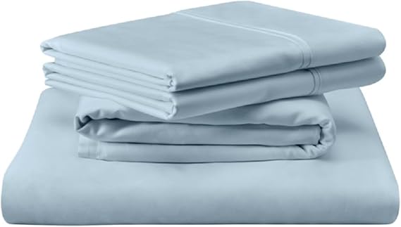 TEMPUR Luxe Egyptian Cotton Sheet Set Sleepy Blue - Twin