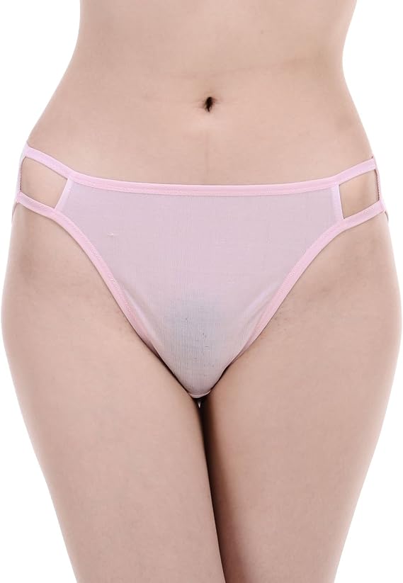 Paradise Silk Pure Silk Knit String Bikini Panties Two Line Elastic