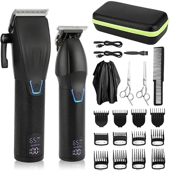 OZK Professional Hair Clipper, Hair Clipper, Hair Clipper, Hair Clipper, LED Display, Beard Trimmer for Men
