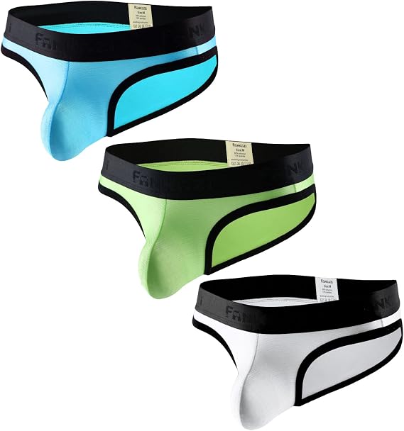 Men Briefs Low Rise Bikini Underwear Breathable Underpants Bulge Pouch Multipack