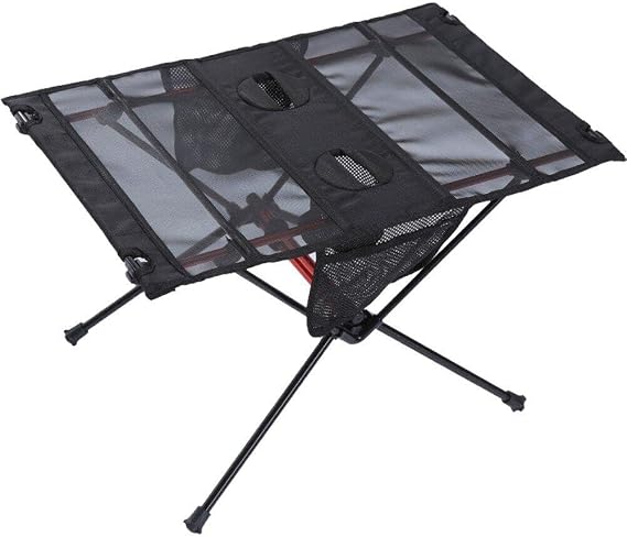 Table Small Camping Table Camping Side Table Fold Up Lightweight Tent Table Portable Outdoor Beach Table with Carry Bag
