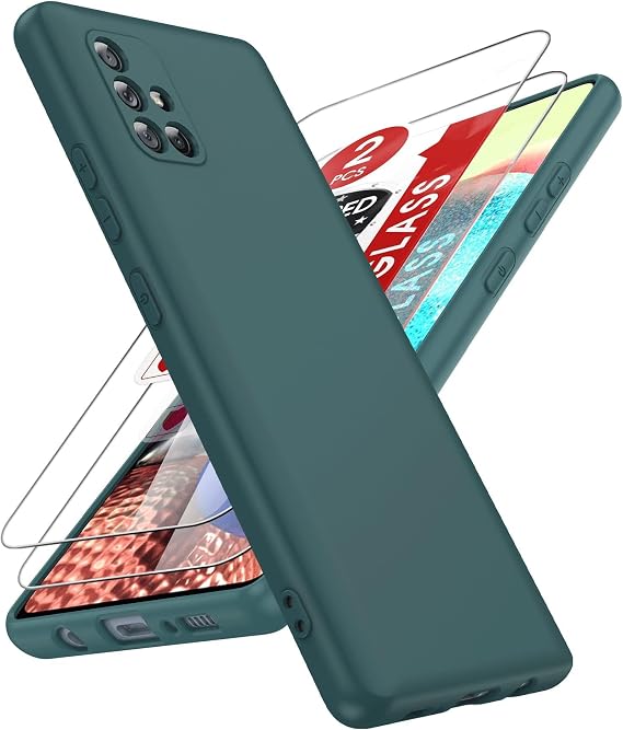 LeYi for 2Pcs Galaxy A71 5G Phone case: with 4 Pcs Screen Protector