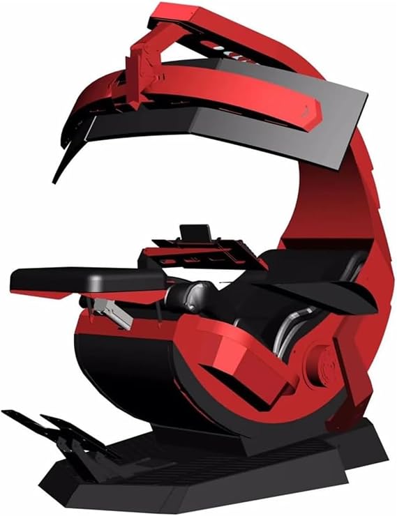 Computer Chair Home Office Comfortable Zero-Gravity Reclining Computer Chair Cockpit Gaming Chair Suitable for Multiple Monitors