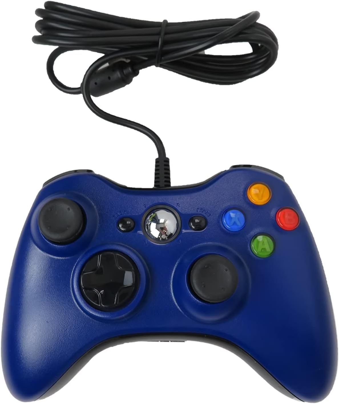 Wired Controller Replacement for Xbox 360 Joypad Vibration Gamepad Joystick for PC Controller for Windows 78  10Blue