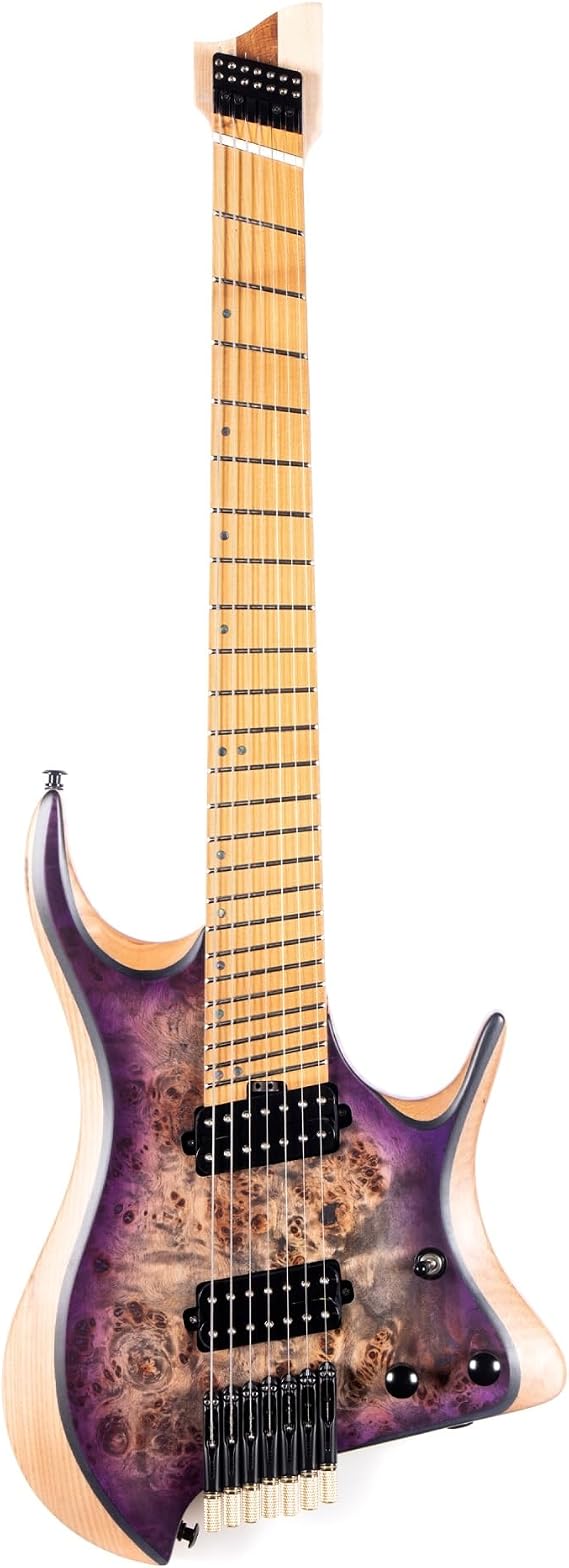 Standard 7 string headless electric guitar instrument suitable for beginners Beginner Guitar