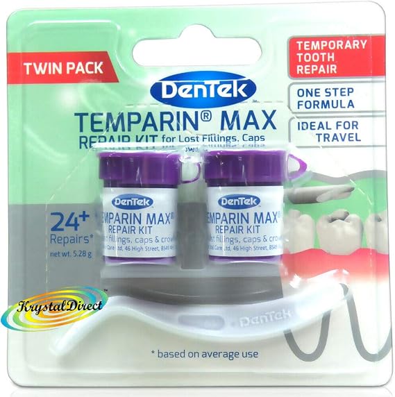 DenTek Temparin Max, Home Temporary Dental Repair Kit , 24+ Repairs