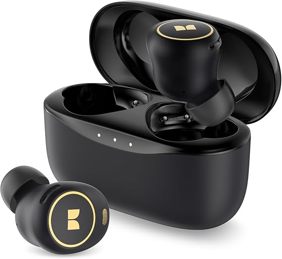 Monster Wireless Earbuds, Bluetooth 5.3 in-Ear Headphones with Touch Control and Charging Case, 32H Playtime, USB-C Charging Case, Built-in Mic for Clear Calls