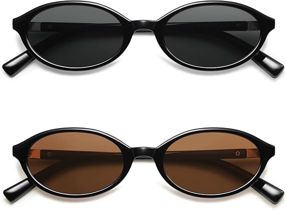 Appassal Retro Oval Sunglasses Womens 90s Y2K AP3728