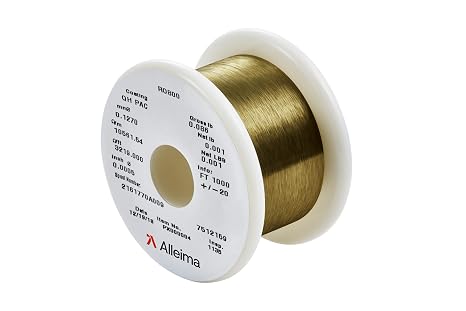 Precision Fine Tetrode Wire 500 Feet, Nickel-Chrome, 55.5 AWG, Clear/Colorless