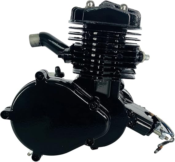 Bicycle Engine, 80CC 2-stroke Gasoline Engine Motor Single cylinder Air-cooled Pull Start Electronic Ignition Bike Engine Motor