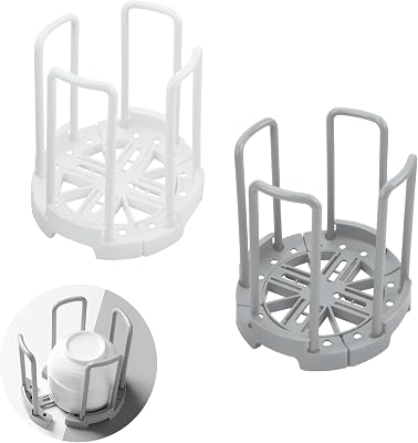 Zoyiancy 2Pcs Adjustable Bowl Rack, Plate Storage Rack, Dinner Plates Organizer, Dish Dryer Storage Bowl Holder for Kitchen Countertop Cabinet Shelf