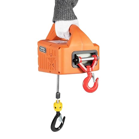 3-in-1 Electric Hoist, 660LBS Portable Winch, 1500 Welectric Hoist 110 Volt, for Equipment Lifting and Towing Operations. Can Be Mounted Vertically Or Horizontally in Garages, Ceilings, Etc. (660LBS)