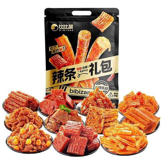 Latiao Snack Gift Pack(70 packs610g) mala latiao,Spicy food,small gluten,dried bean,Delicious snacks, snack foods,Latiao spicy chips,large spicy bar, delicious snack gift (70packs(610g))