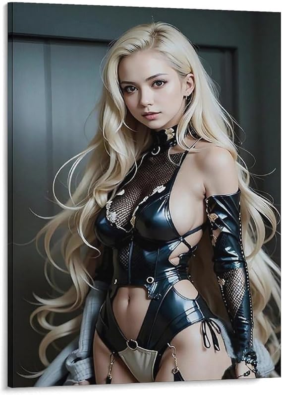 Sexy Hot Girl Poster For Walls Sexy Model Canvas Painting Prints Wall Art Home Bar Kitchen Coffee Man Cave Garage Wall Decor Art Frameless 20x30inch