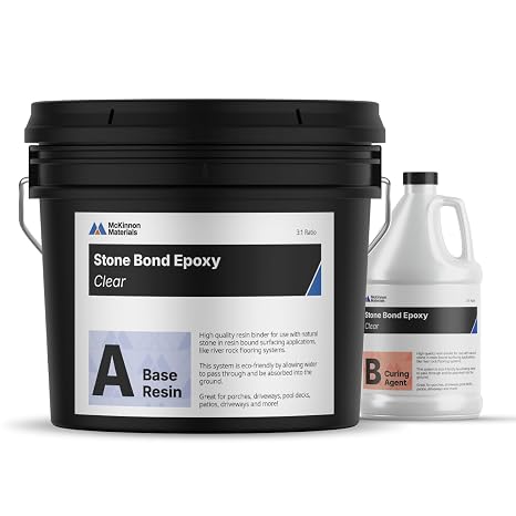 McKinnon Stone Bond Resin Bound Surfacing Epoxy 4 Gallon, Pebble Binder