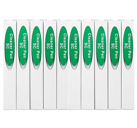 Fiber Optic Connector Cleaning Pen,10 PCS Fiber Optic Cleaner Pen for 2.5mm Ferrules SC,FC,ST,SC/APC and FC/APC, Achieve 800+ Cleanings