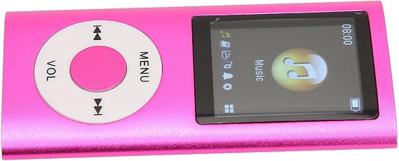 Tbest MP3 Player with Bluetooth, 64GB Storage, 1.8in LCD, Pink
