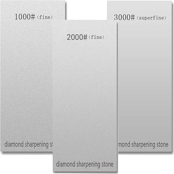 Three-Piece Professional Kitchen Chef's Knife Sharpening Set Kitchen-Specific Sharpening Board Whetstone Sharpening Stone Restores Dull Blades (1000/2000/3000 Grit)