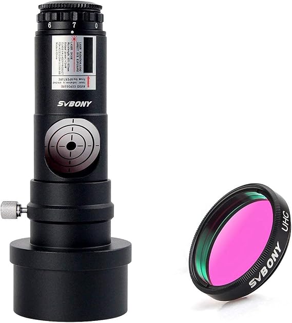 SVBONY Red Laser Collimator with 2 inches Adapter for Newtonian Marca Telescope Bundle with 1.25 inches Telescope UHC Filter