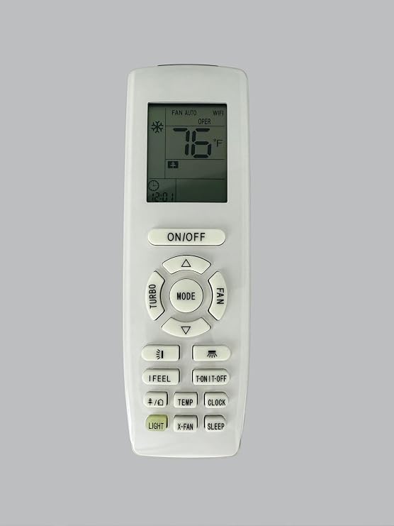 Replacement Remote Control for GREE TGM Air Conditioner A/C YB1FA YB1F2 YAP1F YAP1FF YAP1FB2F YAP1F7F GWART12S GWART18S GWART24S GWART09S GMV-N22G/A8A-K GMV-N36G/A4A-K GMV-N45G/A4A-K