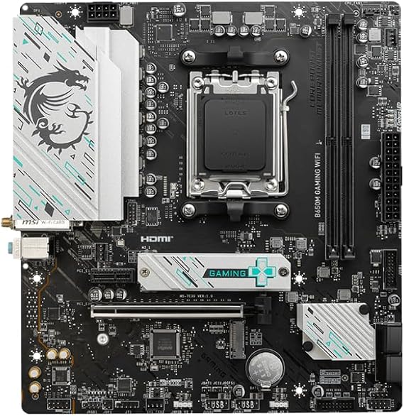 MSI B650M Gaming WIFI mATX AM5 DDR5 7200MHZ(OC) HDMI DP M.2 USB3.2 2.5G LAN WI-FI 6E mATX