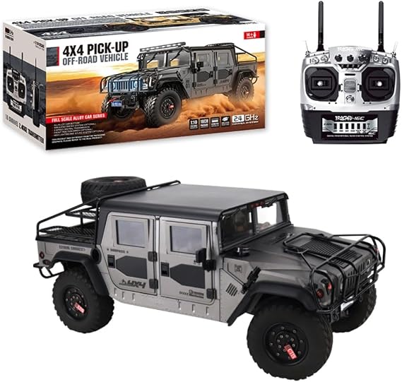 1/10 US GM Hummer H1 Military Truck 4WD Crawler RTR HG-P415A Pickup Standard Green