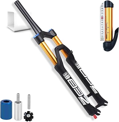 LYYCX Mountain Bike Fork 2627.529 Inch 140mm Travel Bicycle Front Forks 34mm Inner Tubo Air Suspension for AM, XC, MTB, Downhill Cycling