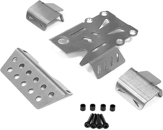 Protective Chassis Guard For Crawlers H12Y Toy Remote Control Car Accessories Stainless Steel Plate Supplies Remote Control Undercarriage Armors