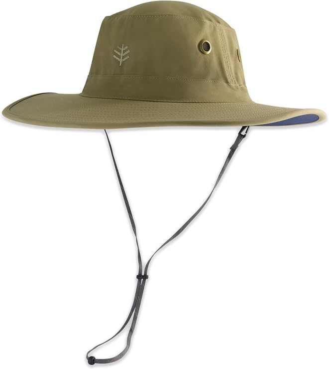 Coolibar Men's UPF 50+ Sun Protection Molded Hat Wide Brim