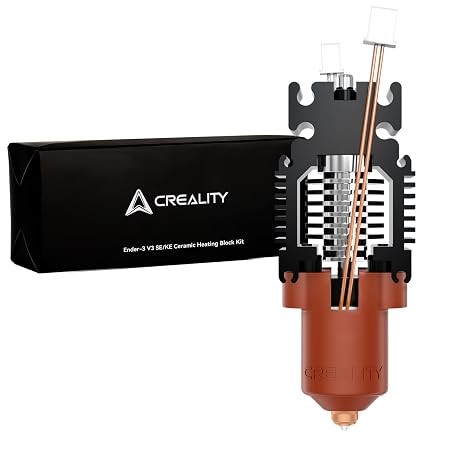 Official Creality Ender 3 V3 SE KE Upgrade Hotend Kit, 3D Printer Ceramic Heating Block with Quick-swap Nozzle Kit, Supports 300C High Temperature, 600mm/s High-Speed Printing