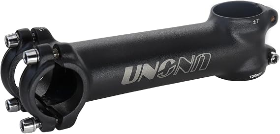 DJC Stem Bike Ultralight 7 Degree 17 Degree 35 Degree MTB Road Stem Balance Bike for Fork 28.6 25.4MM 60-130MM Mountain MTB Bicycle Kalloy Matte Black/Glossy Silver