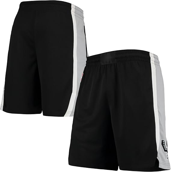 San Antonio Spurs Black Youth 8-20 Official Swingman Icon Edition Performance Shorts