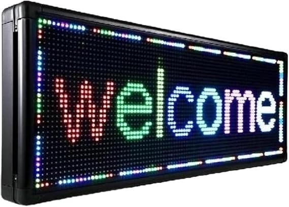 LED Scrolling Message Display Board Digital Outdoor Programmable Advertising Business 7 Colour Led Matrix Board For Sale