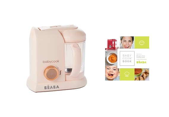 BEABA Babycook Solo Rose Gold, BEABA Babycook Book, 80 Recipes for Baby, Toddler, and The Rest of The Family