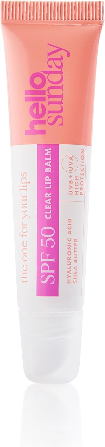Hello Sunday The One For Your Lips 15ml | SPF 50 Hydrating Tinted Lip Balm with Squalane | Winter Lip Care & Gifting Essential