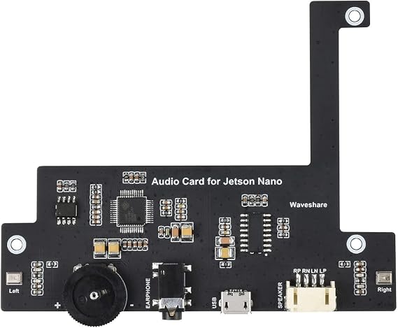 Waveshare USB Audio Codec Designed for Jetson Nano with USB Sound Card No Driver Required Plug and Play
