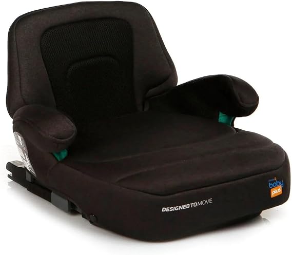 ebebek baby plus Booster | Portable Car Seats for Kids, Comfortable Travels with Your Little, Compact, Convenient for Everyday Use, 4 to 12 Years (Black)