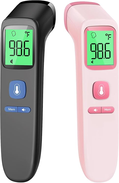Goodbaby No-Touch Thermometer for Adults and Kids - 202 Black & Pink