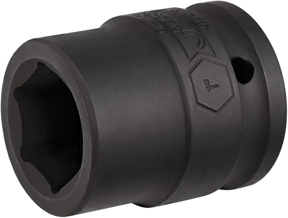 Jetech 3/4 Inch Drive 1 Inch Standard Impact Socket, Made with Chrome Molybdenum Alloy Steel, Heat Treated, 6-Point Design, SAE