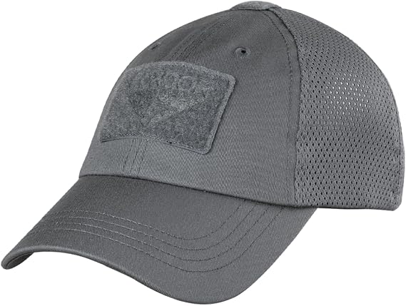 Condor Mens Fitted Mesh Tactical Cap, Graphite