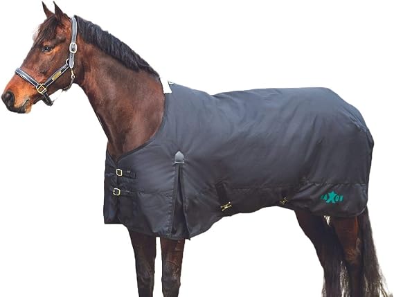 Saxon 1200D with Gusset Standard Neck Heavy II, Black/Black, 66"