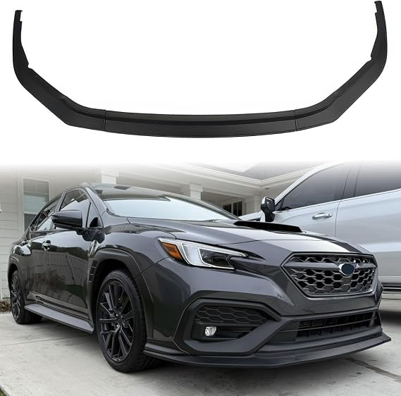 IKON Style Matte Black PP 3PCS Front Bumper Lip for 2022-2026 Subaru WRX | Brand of Hyper Glory, IKON Style, Matte Black, PP - Polypropylene, 3PCS, Front Bumper Lower Lip Spoiler Splitter Chin Guard