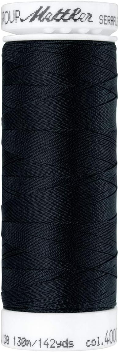 Mettler Seraflex Elastic Thread 50wt 142yd-Black -7840-4000