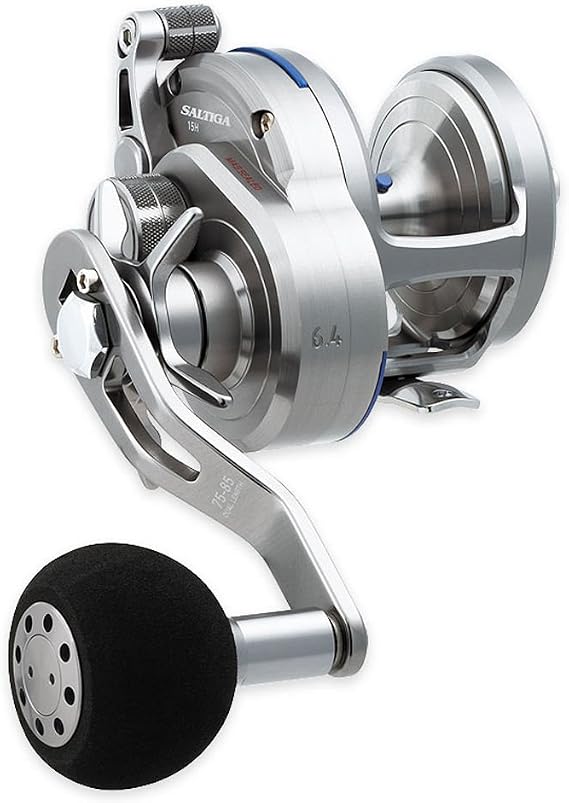 Daiwa SASD15HL Saltiga Star Test Seaborg Megatwin 2SPD Power Assist Fishing Reel, 12-20 lb, Silver