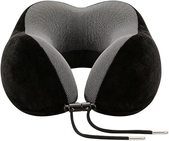 Neck Pillow for Traveling Memory Foam Travel Pillows for Airplanes Head & Neck Support Flight Headrest Sleep
