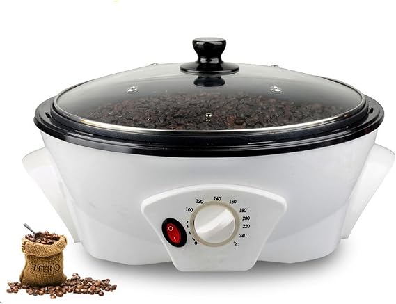 Coffee Roaster Machine for Home Use, Household Electric Coffee Bean Roaster with 0-240C Temperature Adjustment Roasting Machine Peanut Bean Home Coffee Roaster