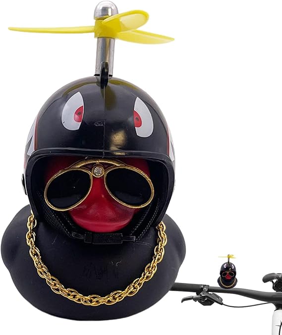 Car Dashboard Duck, Duck Car Decoration - Small Duck Car Decor | Rubber Duck with Propeller Hat Car Dashboard Adorable Rubber Duck Car Ornament for Car Dashboard, Home, Bedroom, Cha Car Decoration,