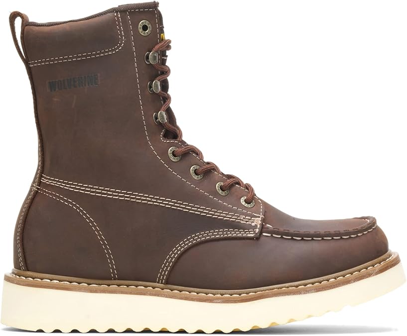 Men's Wolverine Loader 8" Safety Toe Wedge Boot