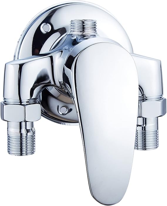 Faucet valvess Single Handle Shower Mixing valves Ceramic Brass Bathroom Diverter valves,Chrome C(Chrome A)